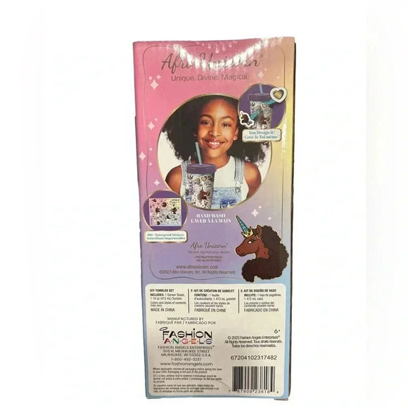 Unicorn tumbler DYI    Girls gift New in box - Picture 2 of 5